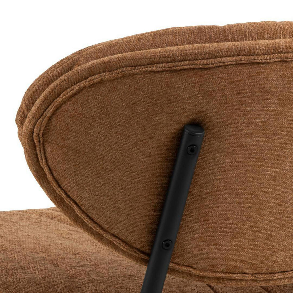 FÅTÖLJ i metall, textil terrakotta  - terrakotta, Design, metall/textil (70/73/76cm) - Best Price