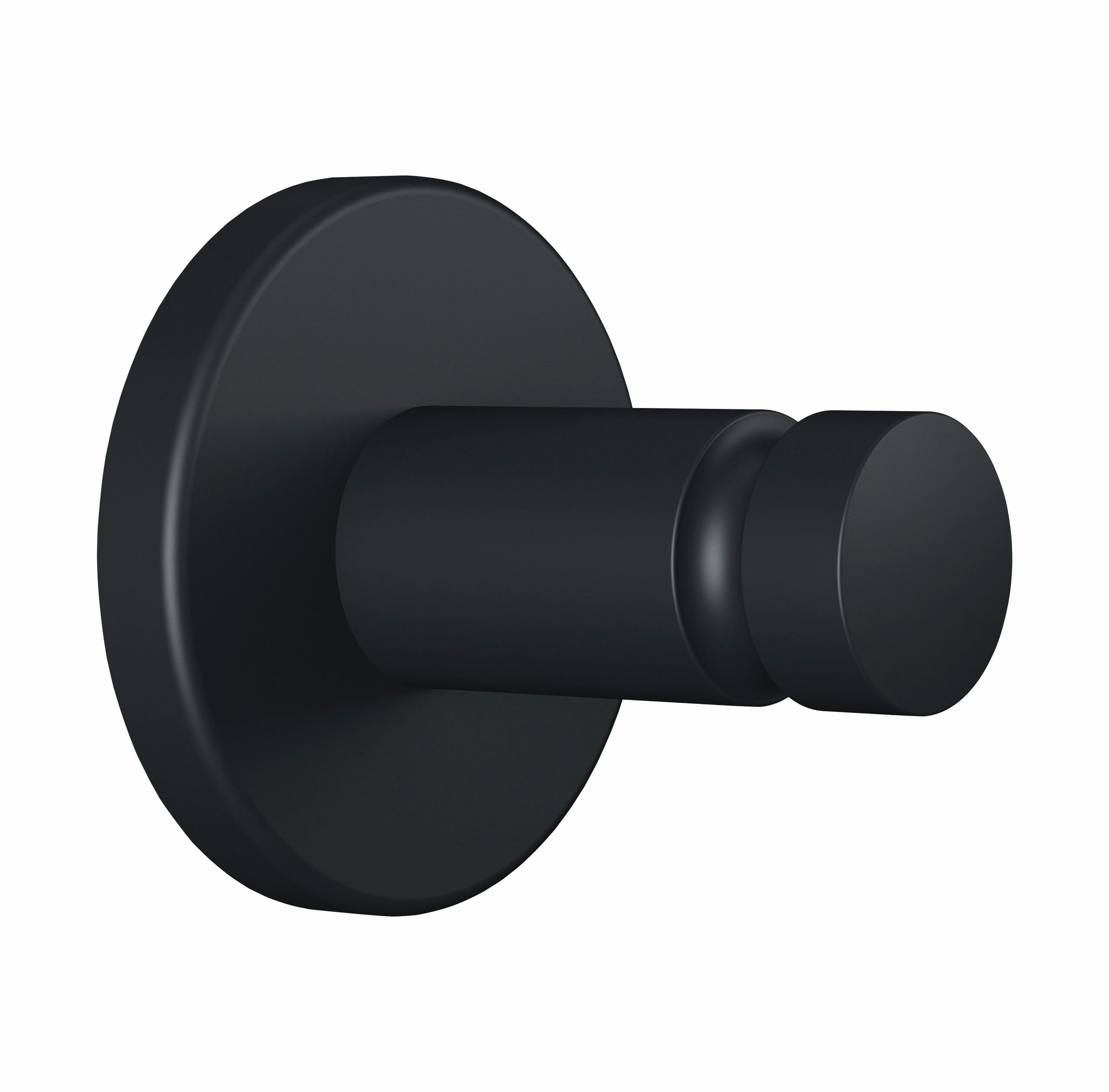 WANDHAKEN  in Schwarz  - Schwarz, Basics, Metall (3,7/3,6/3,7cm) - Tesa
