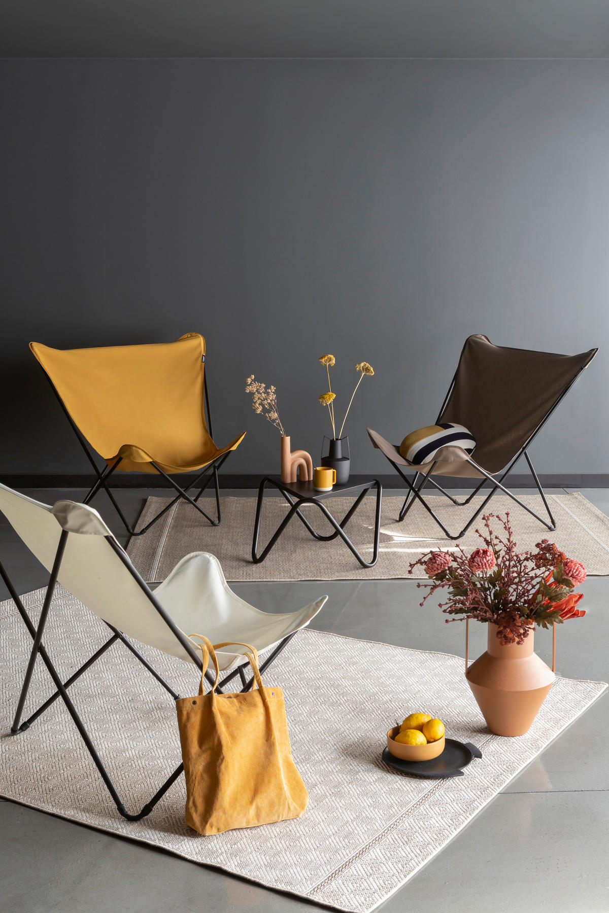 ZAHRADNÍ RELAXAČNÍ ŽIDLE, kov - šedavě hnědá, Basics, kov/textil (87/83/91cm) - Lafuma Mobilier