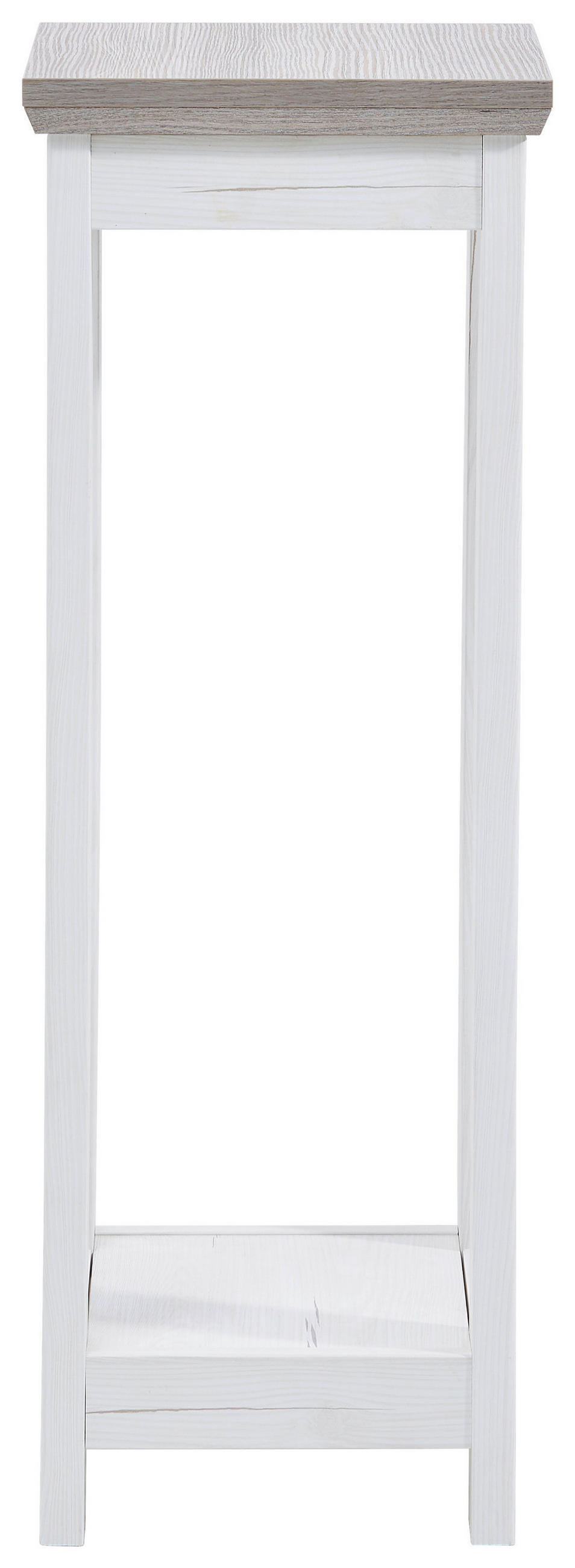 Thumbnail - Hom`in Blumenständer, Grau, Weiß, Holzwerkstoff, 30x30x85 cm, Wohnzimmer, Wohnzimmertische, Blumenständer