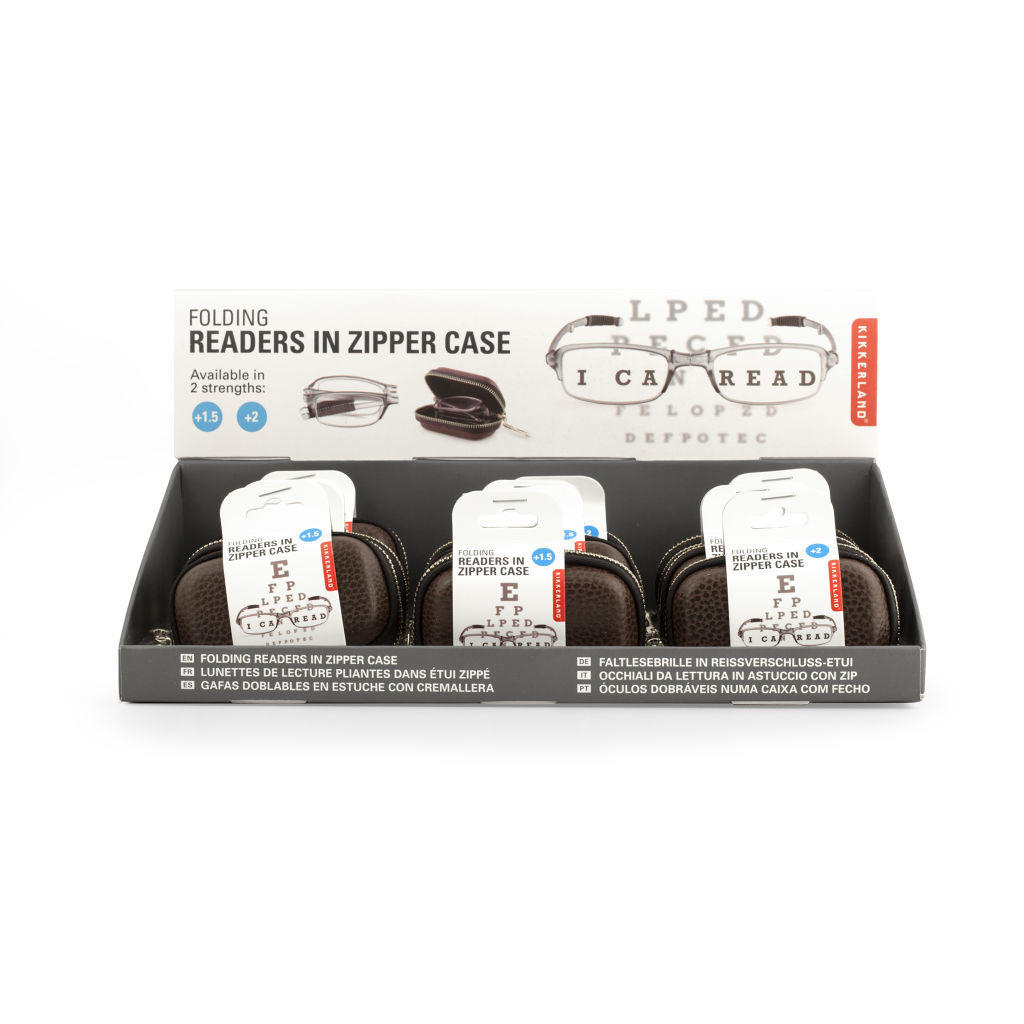 OKULIARE NA ČÍTANIE - Basics, kov/plast (3,6/7,3/8,7cm) - Kikkerland