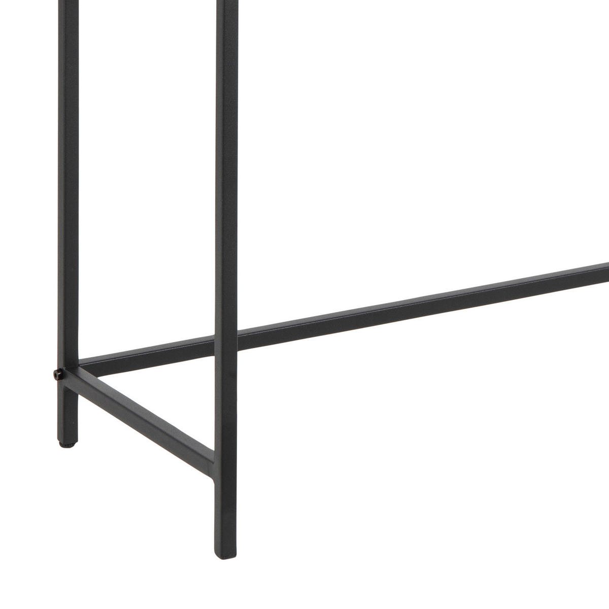 KONSOLENTISCH Schwarz  - Schwarz, Trend, Holzwerkstoff/Metall (120/79/35cm)