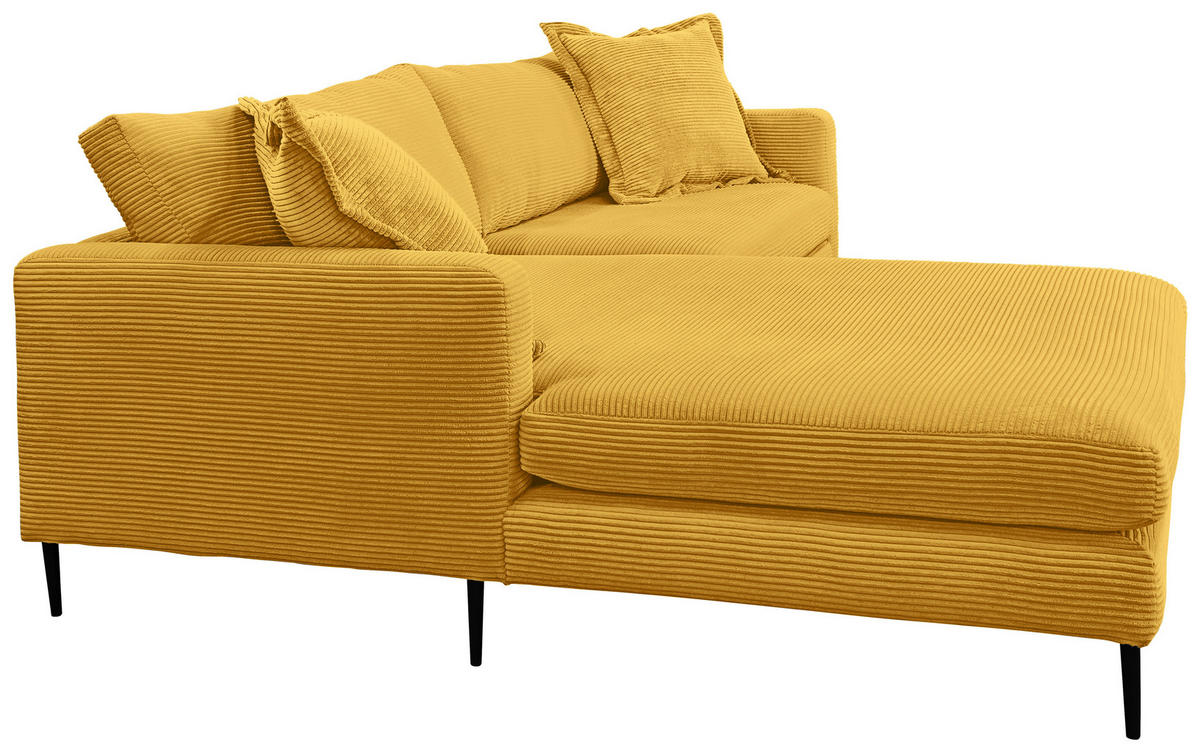 KUTNA GARNITURA tekstil  boje senfa   - boje senfa/crna, Design, tekstil/metal (193/268cm) - P & B