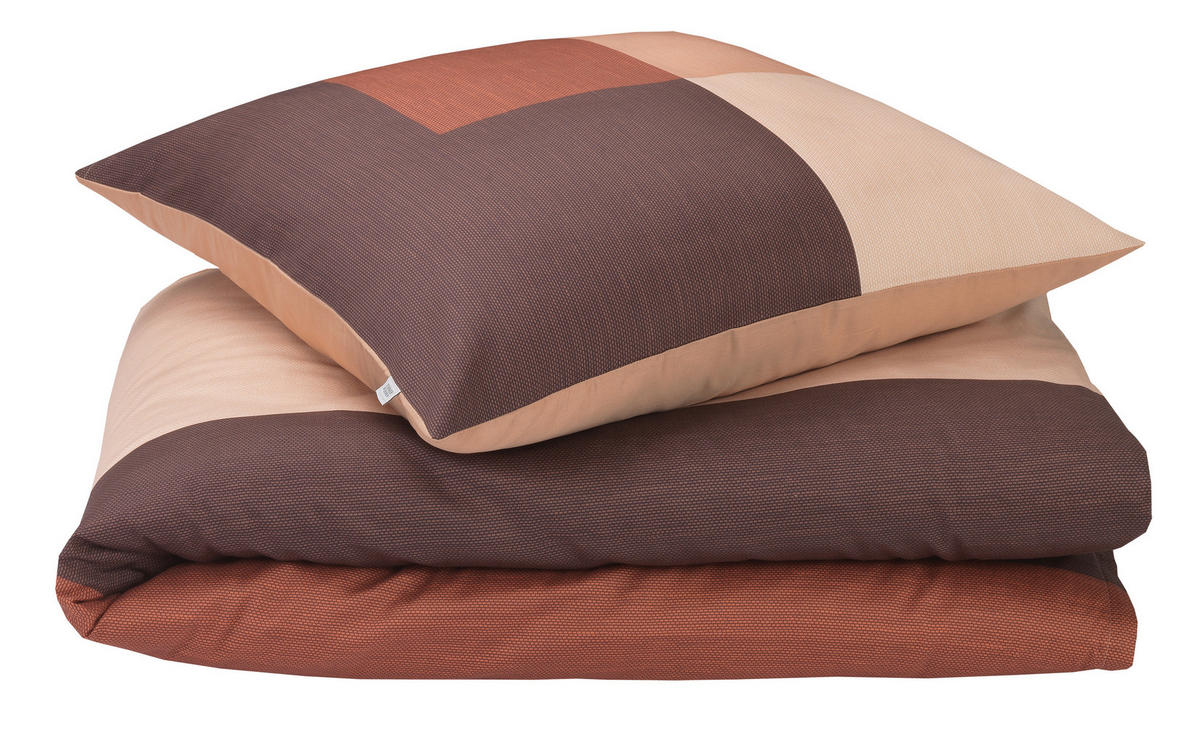 WENDEBETTWÄSCHE Satin 135/200 cm  - Rotbraun/Bordeaux, Design, Textil (135/200cm) - Schöner Wohnen