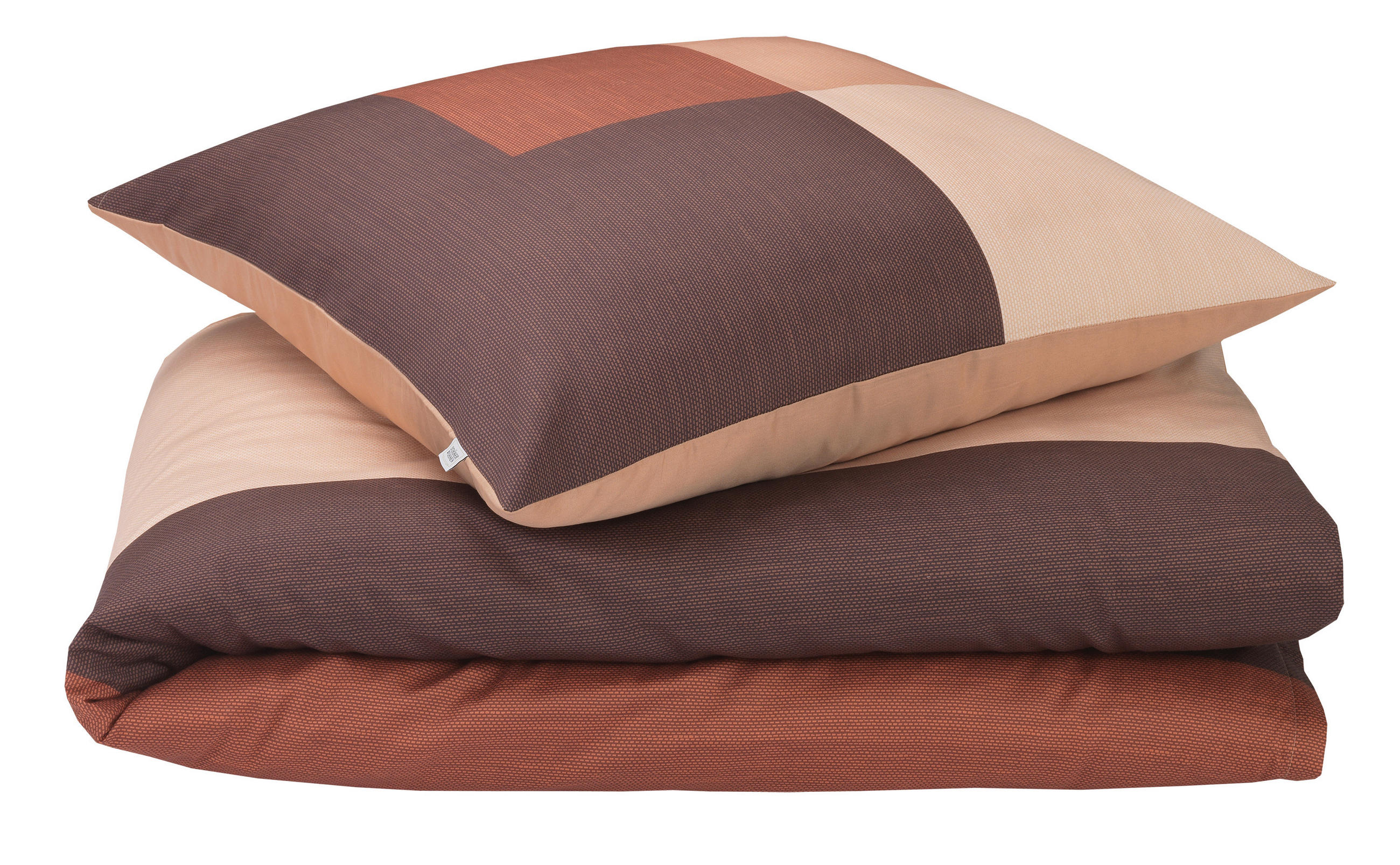 Thumbnail - Schöner Wohnen Wendebettwäsche, Creme, Rosa, Bordeaux, Rotbraun, Textil, geometrisch, 135x200 cm, pflegeleicht, hautfreu...