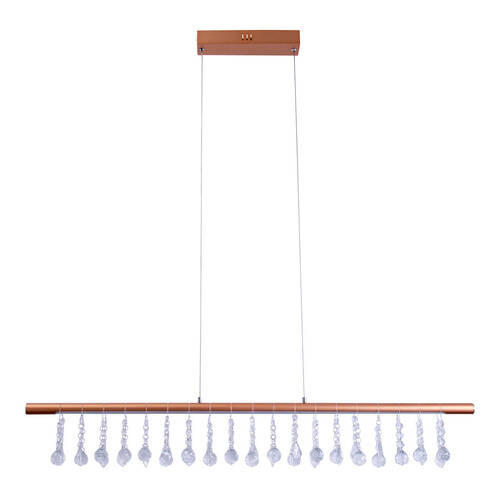 LED-HÄNGELEUCHTE 100 cm  - Goldfarben, KONVENTIONELL, Glas/Kunststoff (100cm) - Näve