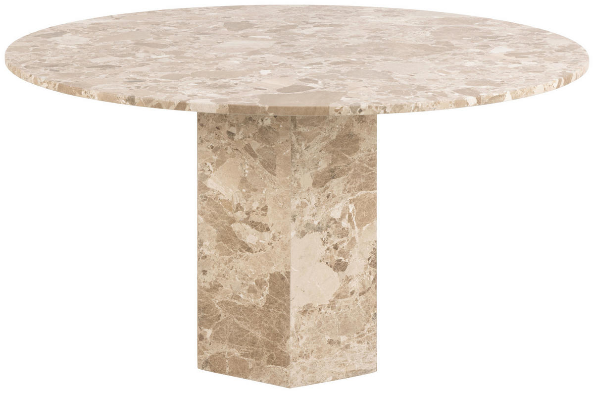 STOL ZA BLAGOVAONICU  bež  kamen      - bež/smeđa, Design, kamen (130/75cm) - MID.YOU