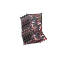 SESSELAUFLAGENSET in Anthrazit, Braun, Rosa Blätter  - Anthrazit/Braun, Basics, Textil (50/7/108cm)