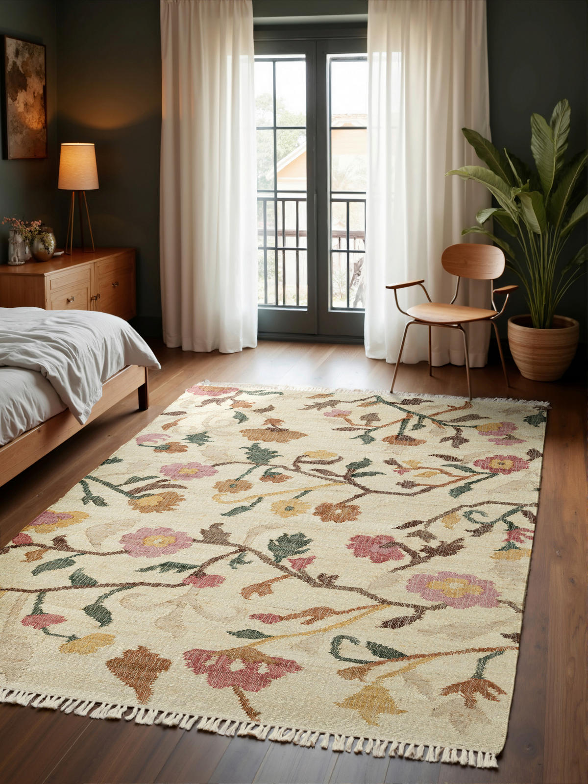 HANDWEBTEPPICH 200/300 cm Roya Creme, Multicolor rechteckig  - Multicolor/Creme, Basics, Textil (200/300cm) - Elle Decoration