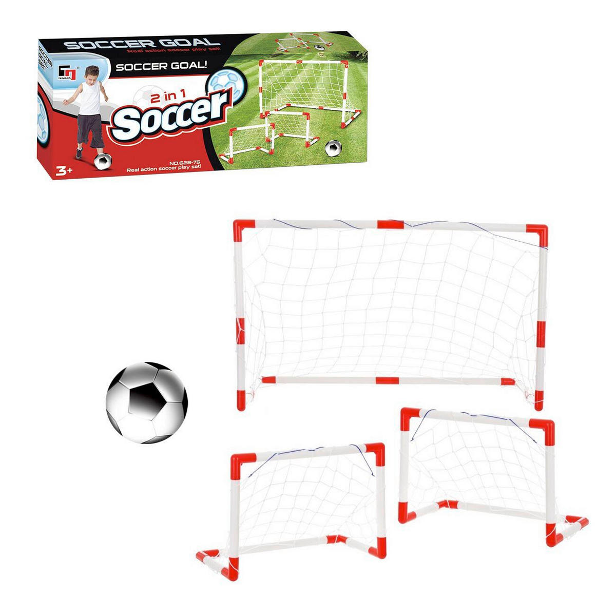 SPORTSKI SET - svetlocrvena/bela, Osnovno, plastika (19/50/6cm)