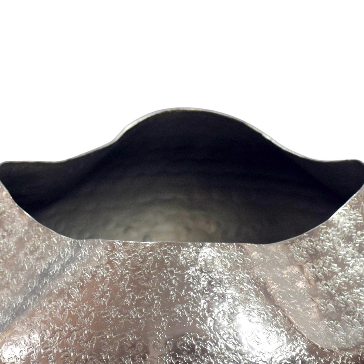 Vază 21 cm  - argintiu, Design, metal (30/30/21cm) - MID.YOU