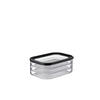 VORRATSDOSE MODULA 3 X 0,55 L  - Transparent/Schwarz, KONVENTIONELL, Kunststoff (1,65l) - Mepal