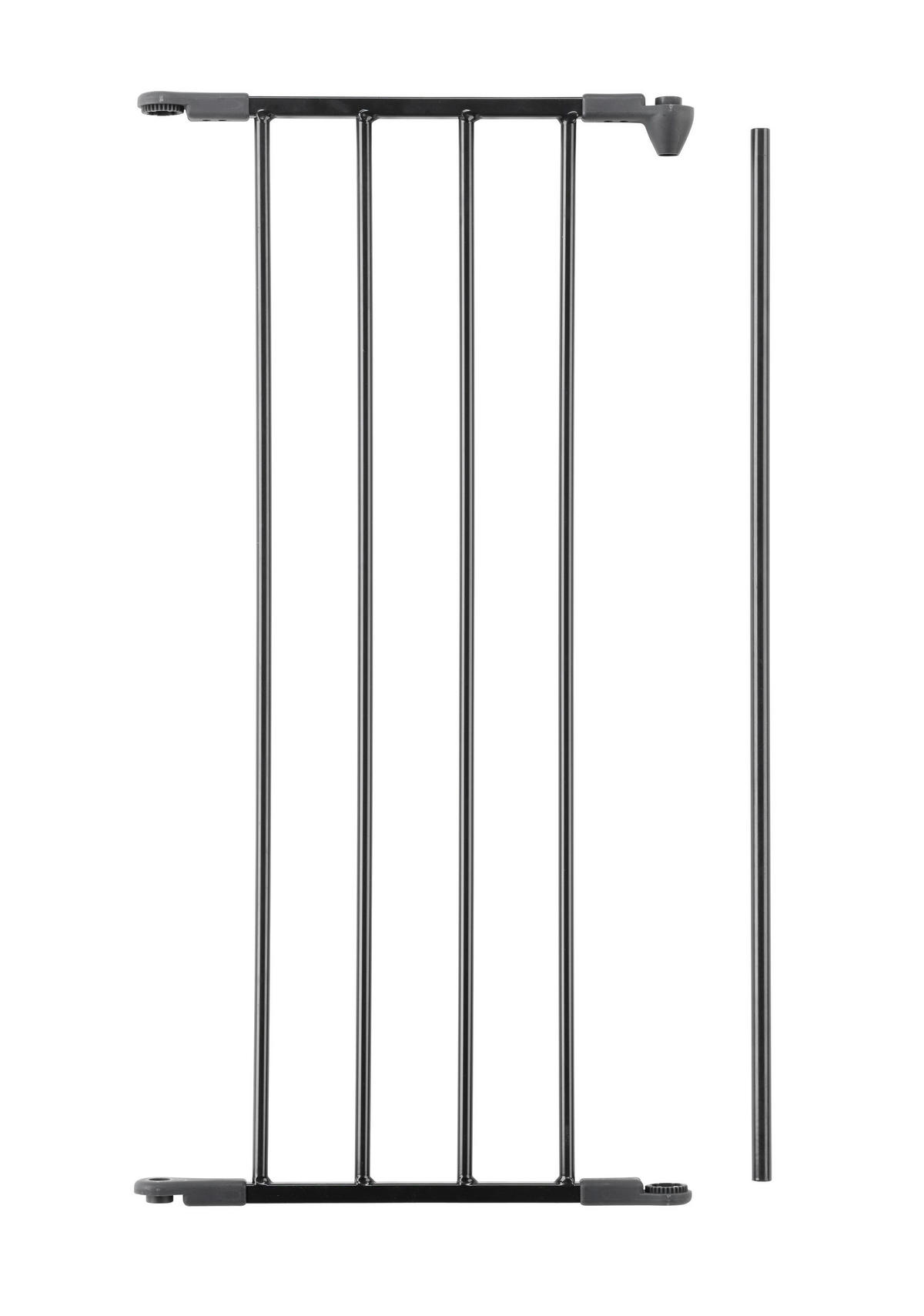 SCHUTZGITTERVERLÄNGERUNG  - Schwarz, Basics, Metall (3,5/35/71cm) - Baby Dan