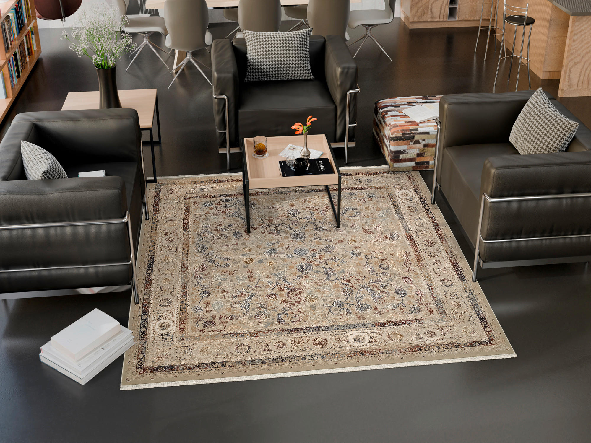 WEBTEPPICH 200/200 cm Krypton Multicolor, Naturfarben  - Multicolor/Naturfarben, Design, Textil (200/200cm) - Dieter Knoll