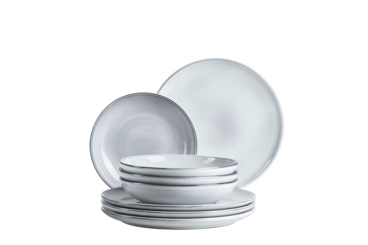 TAFELSERVICE 8-teilig  - Hellblau, Basics, Keramik - Mäser