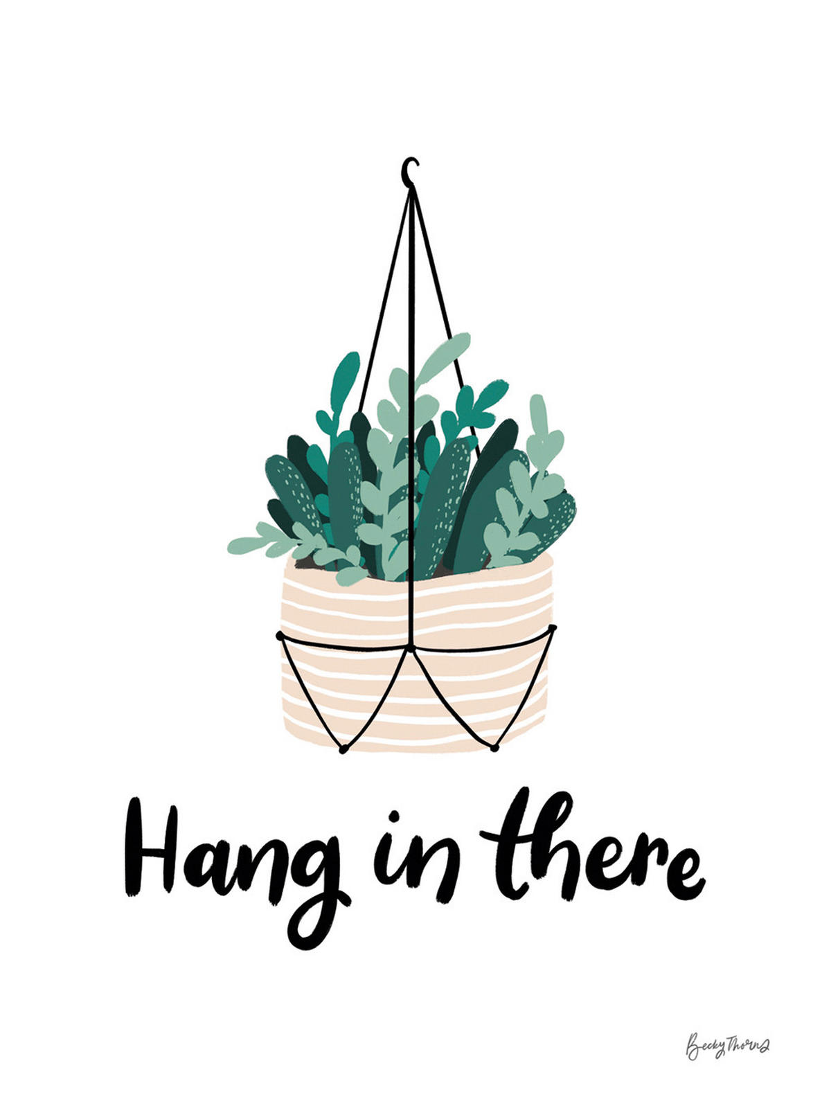 KUNSTDRUCK 30/40 cm  - Weiss/Dunkelgrün, Basics, Papier (30/40cm) - Monee