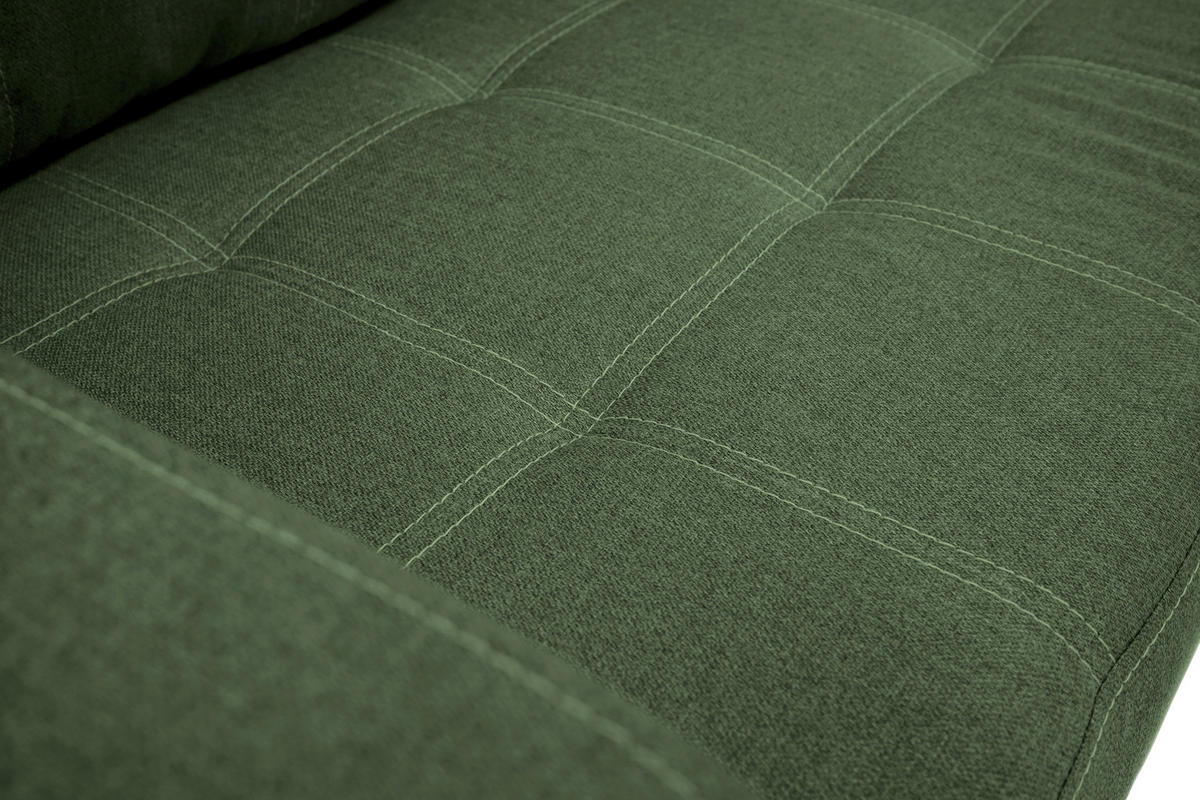 HÖRNBÄDDSOFFA i mikrofiber grön  - grön/svart, Design, textil/plast (240/160cm) - Livetastic