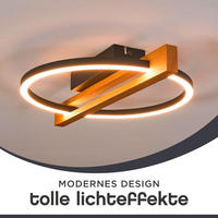 LED-DECKENLEUCHTE 39/30/7.5 cm   - Natur, Holz (39/30/7.5cm)
