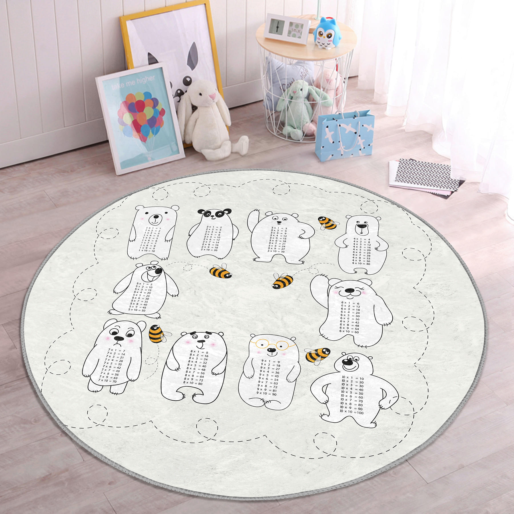 XXXLutz Kinderteppich Mehrfarbig 120x120 cm