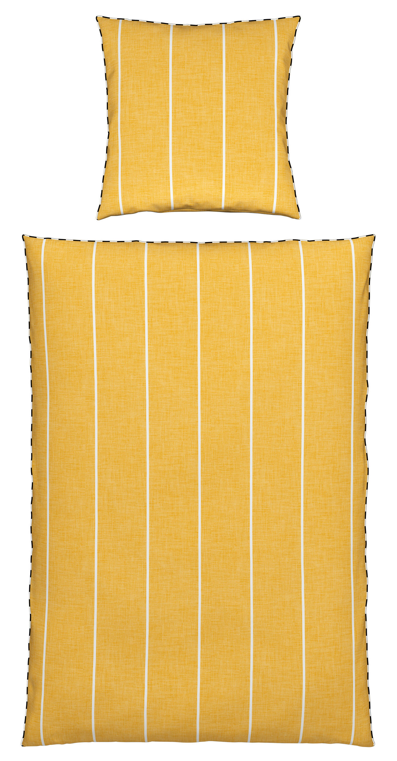 WENDEBETTWÄSCHE Renforcé 135/200 cm  - Gelb, KONVENTIONELL, Textil (135/200cm) - Novel