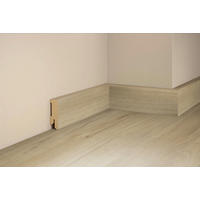 SOCKELLEISTE, Eiche Porzellan  - Basics, Holz (240/5/1,6cm) - Tilo