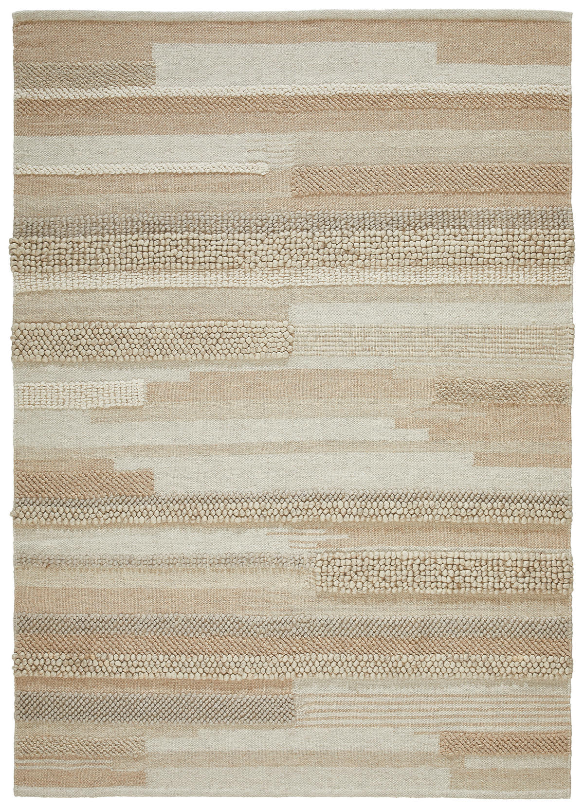 HANDWEBTEPPICH 160/230 cm Beige  - Beige, Natur, Textil (160/230cm) - Linea Natura