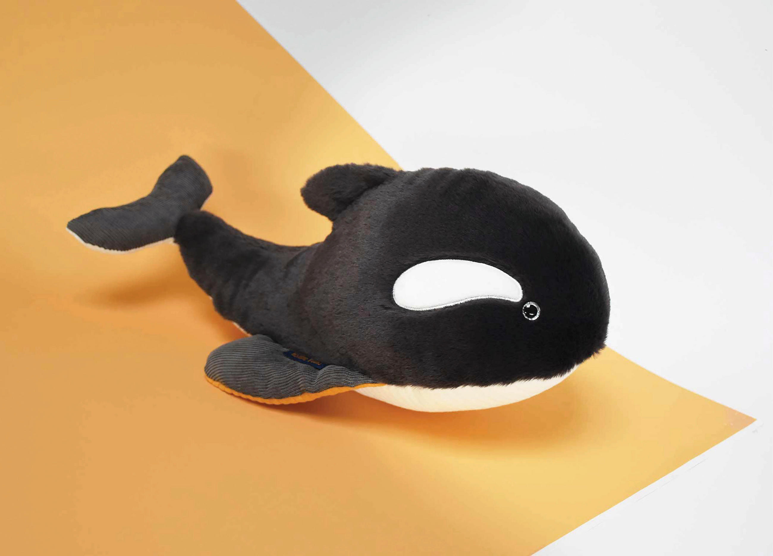 PLÜSCHTIER DOUDOU  - Schwarz/Orange, Trend, Textil (40cm)