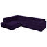 WOHNLANDSCHAFT in Textil Violett - Chromfarben/Violett, Design, Textil/Metall (222/323cm) - Beldomo Style WOHNLANDSCHAFT in Textil Violett - Chromfarben/Violett, Design, Textil/Metall (222/323cm) - Beldomo Style