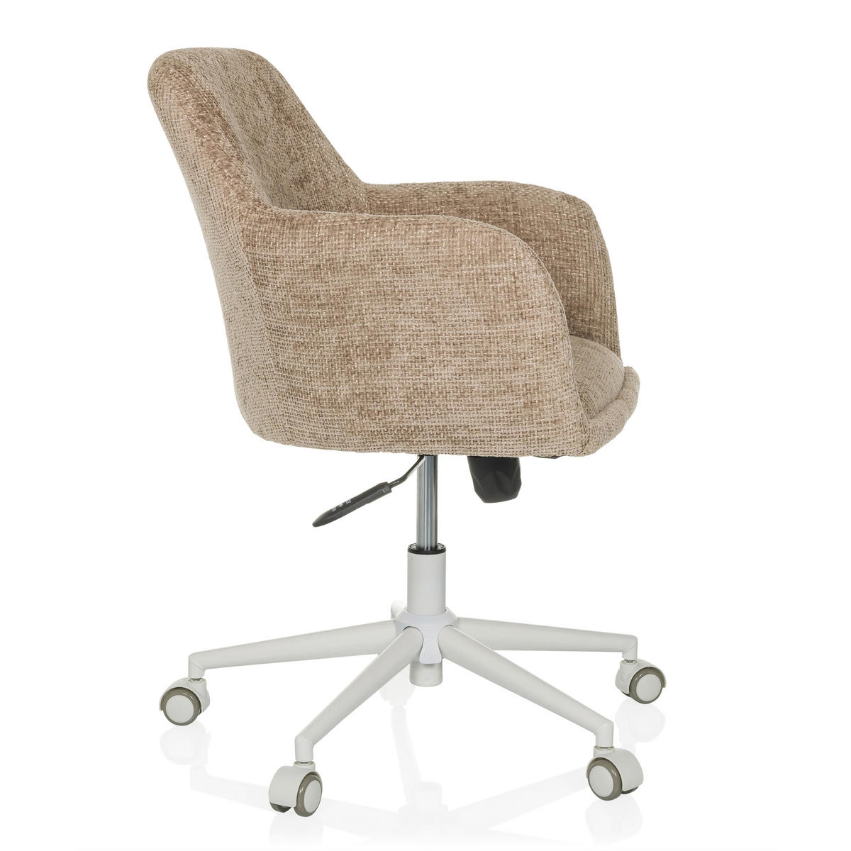 DREHSTUHL Beige  - Beige/Weiß, MODERN, Kunststoff/Textil (58/78/60cm) - MID.YOU