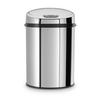 ABFALLEIMER 30 l  Metall  - Silberfarben/Schwarz, Trend, Kunststoff/Metall (31/31/61,5cm) - Echtwerk