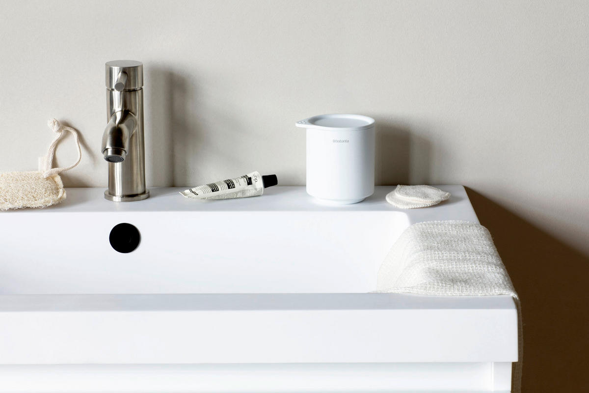 KUPAONSKA ČAŠA  bijela  metal  MINDSET  - bijela, Basics, metal (8.1/9.5/8.1cm) - Brabantia