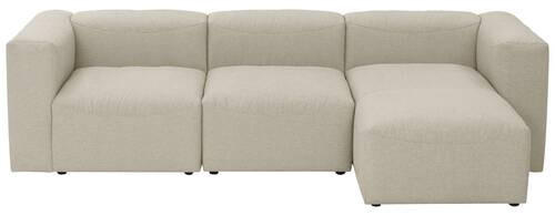 ECKSOFA Creme Flachgewebe - Creme, Design, Kunststoff/Textil (275/73/160cm) - Max Winzer