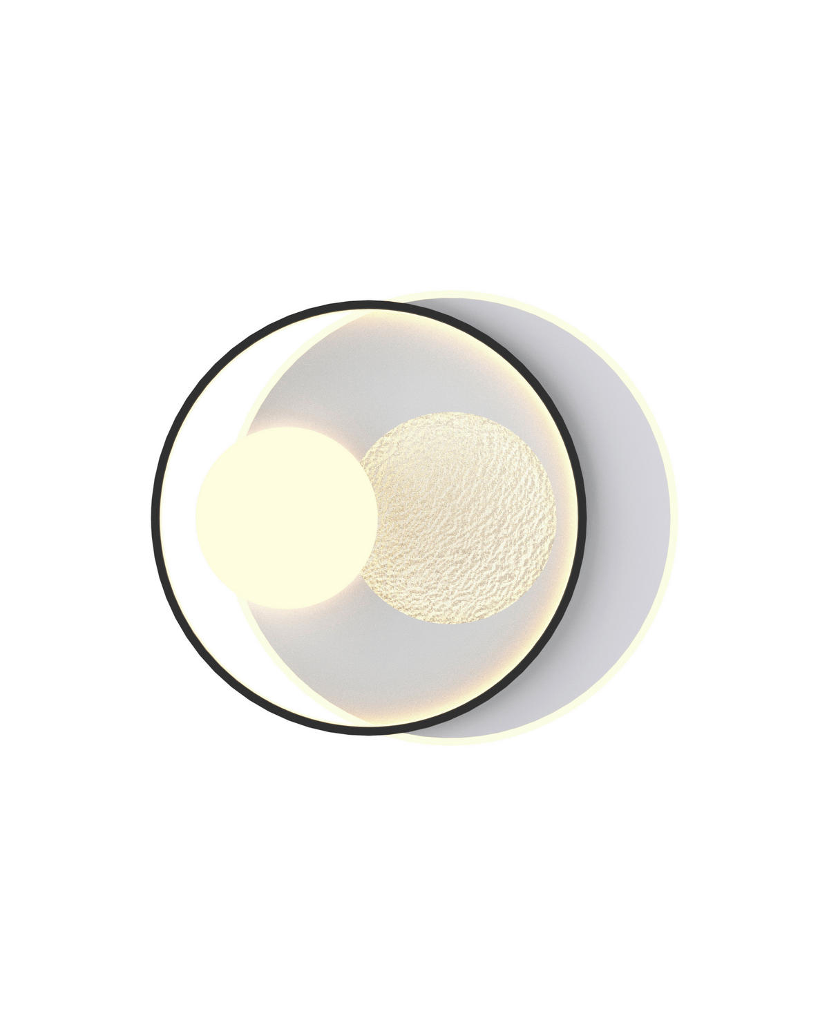 LED-DECKENLEUCHTE 34 W    58/50/10,5 cm  - Weiss/Schwarz, Basics, Kunststoff/Metall (58/50/10,5cm) - Novel