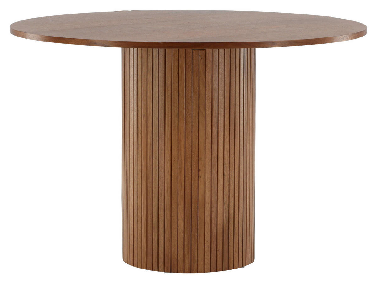 ESSTISCH in Holzwerkstoff 110/110/75 cm  - Walnussfarben, Design, Holzwerkstoff (110/110/75cm) - Livetastic