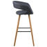 BARHOCKER in Textil Dunkelgrau - Eichefarben/Dunkelgrau, Design, Holz/Textil (55/98/46,5cm) - Carryhome BARHOCKER in Textil Dunkelgrau - Eichefarben/Dunkelgrau, Design, Holz/Textil (55/98/46,5cm) - Carryhome