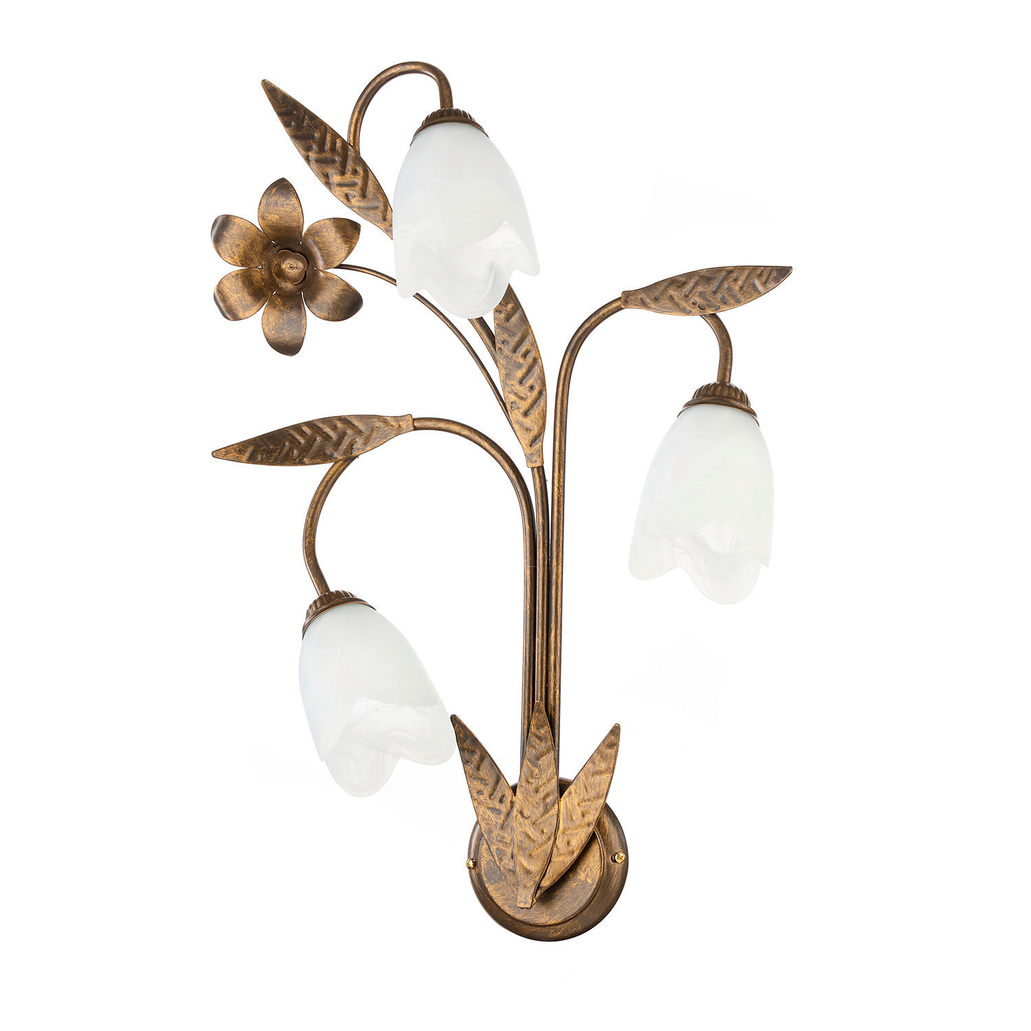 WANDLEUCHTE 40/19/70 cm   - Bronzefarben, Basics, Glas/Metall (40/19/70cm)