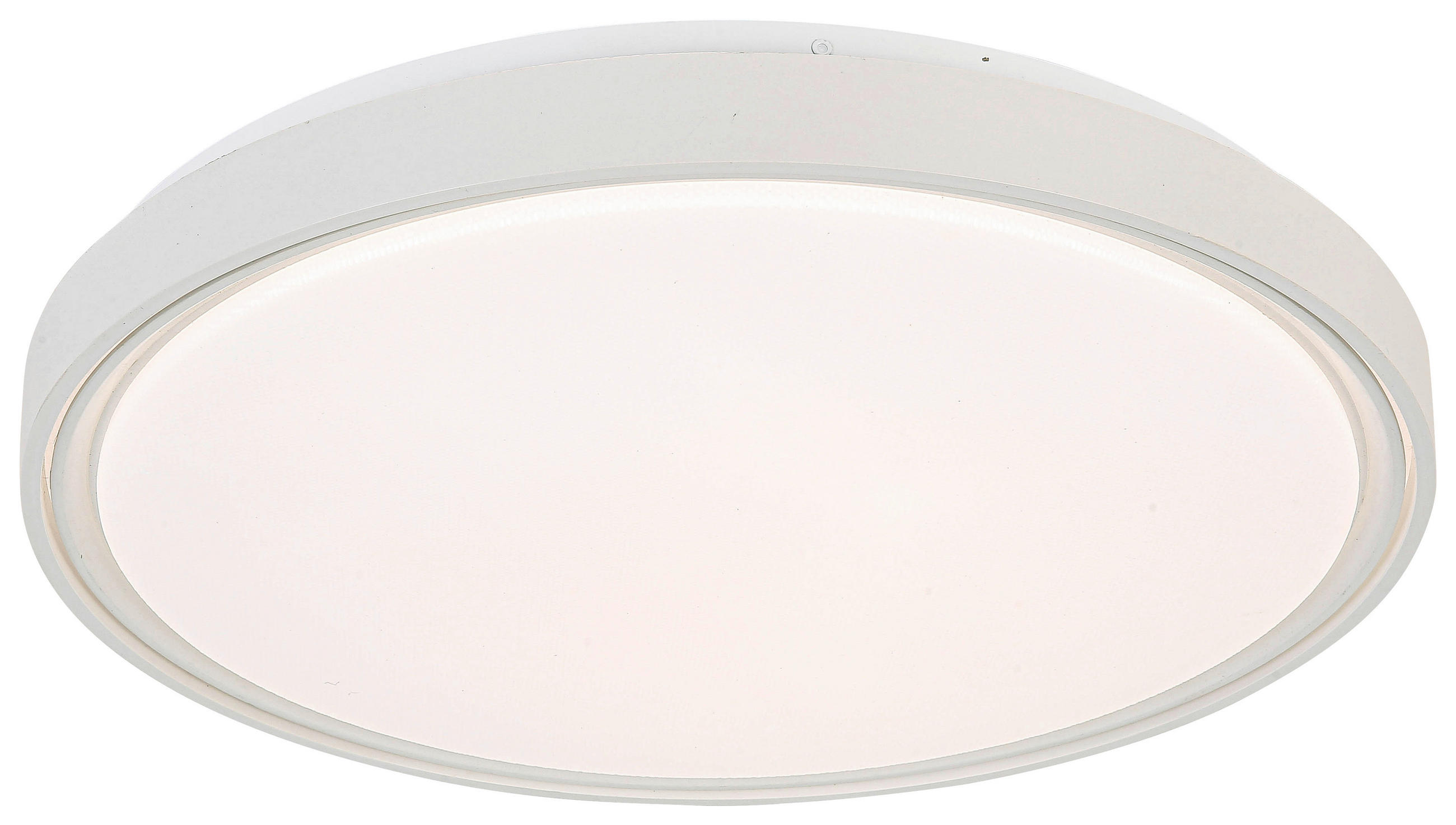 DECKENLEUCHTE 48/8 cm   - Transparent/Weiß, Trend, Kunststoff/Metall (48/8cm) - Novel