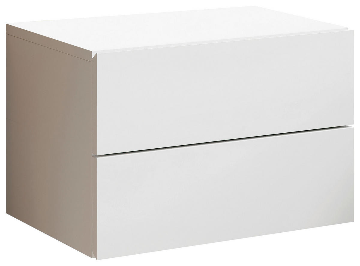 NACHTSCHRANK  - Weiß, MODERN, Holzwerkstoff (42/28cm) - Livetastic