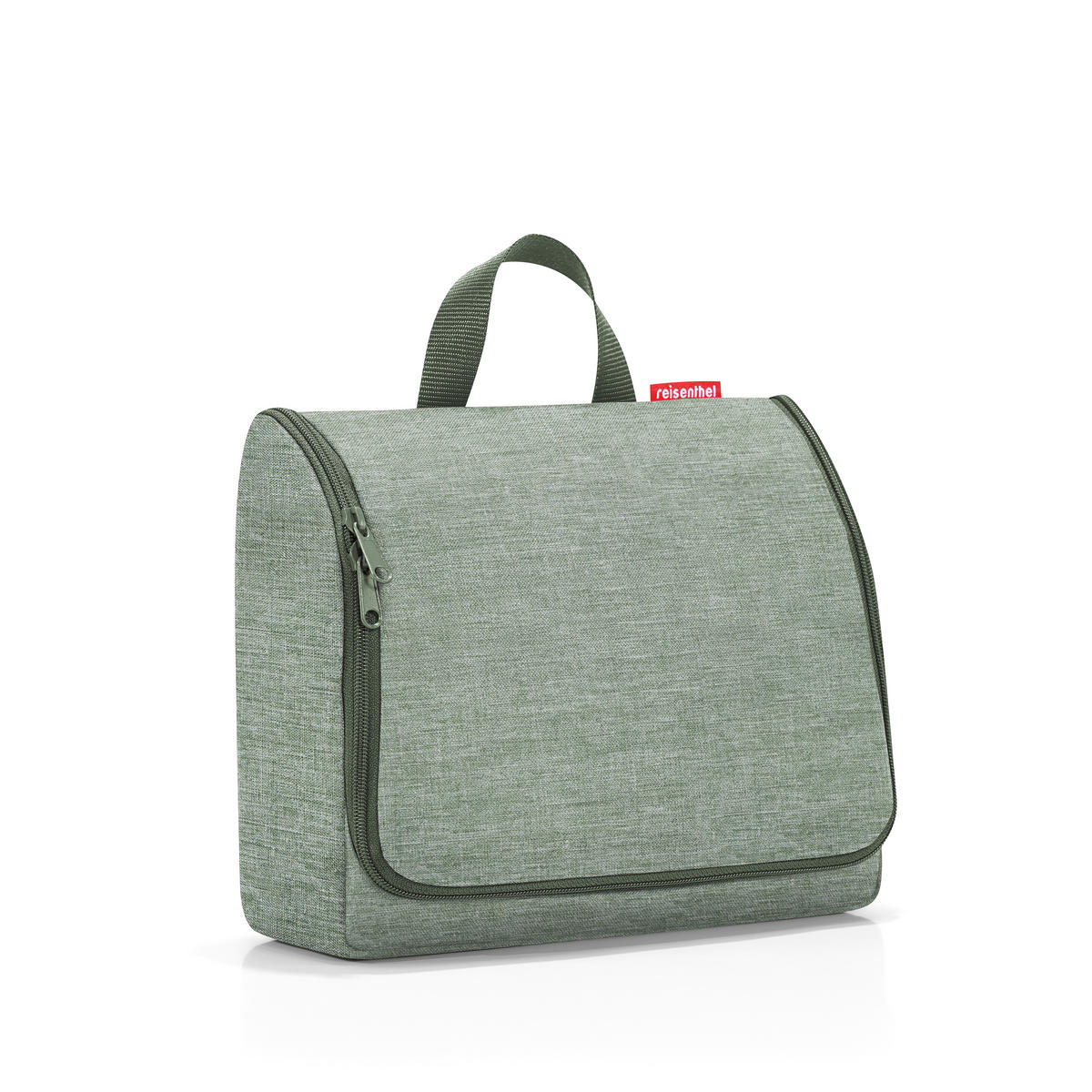 KOSMETIKTASCHE Toiletbag XL twist sage  - Jadegrün, Basics, Textil (28/23/10cm) - Reisenthel