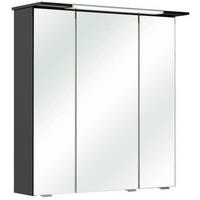 SPIEGELSCHRANK 67/71/16 cm  - Chromfarben/Anthrazit, Basics, Glas/Holzwerkstoff (67/71/16cm) - Pelipal