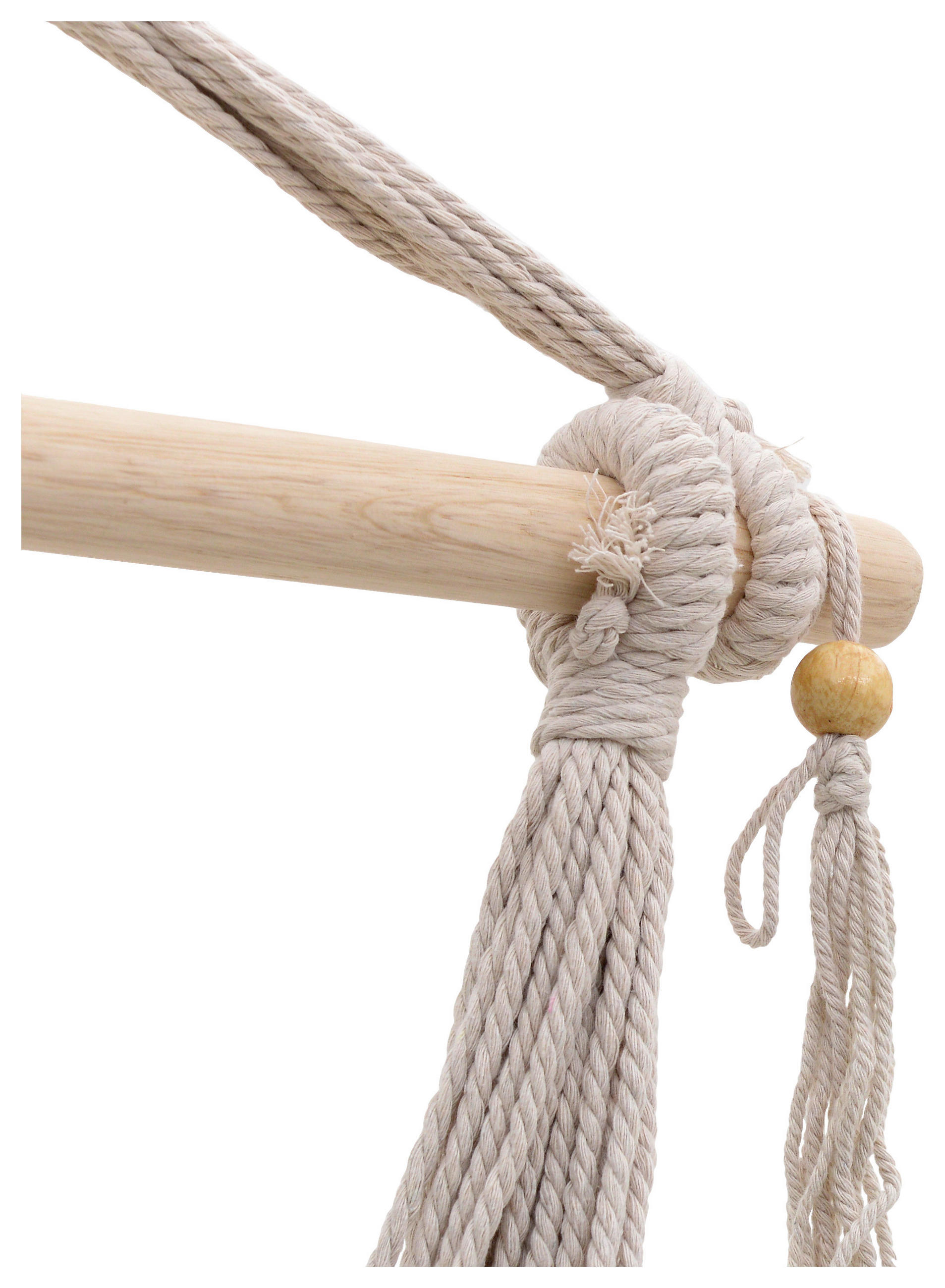 HÄNGESESSEL Beige - Beige, Trend, Holz/Textil (100/130/100cm)
