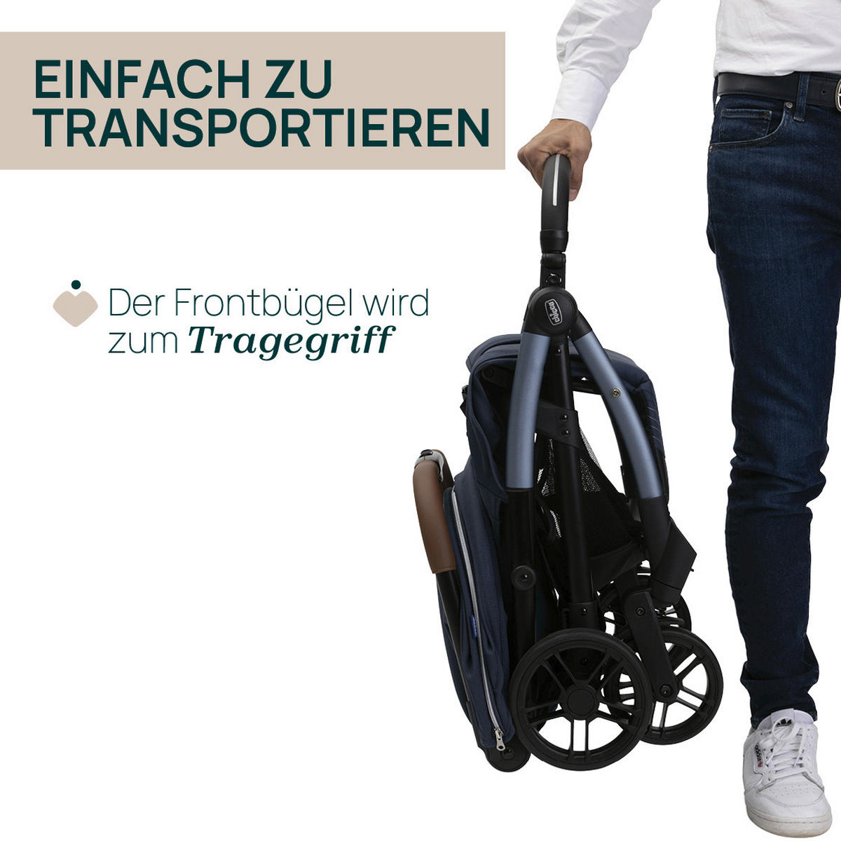BUGGY GOODY XPLUS  - Blau, Basics, Textil/Metall (47/86/106cm) - Chicco