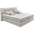 BOXSPRINGBETT 180/200 cm in Beige - Beige/Schwarz, Design, Kunststoff/Textil (180/200cm) - Carryhome BOXSPRINGBETT 180/200 cm in Beige - Beige/Schwarz, Design, Kunststoff/Textil (180/200cm) - Carryhome