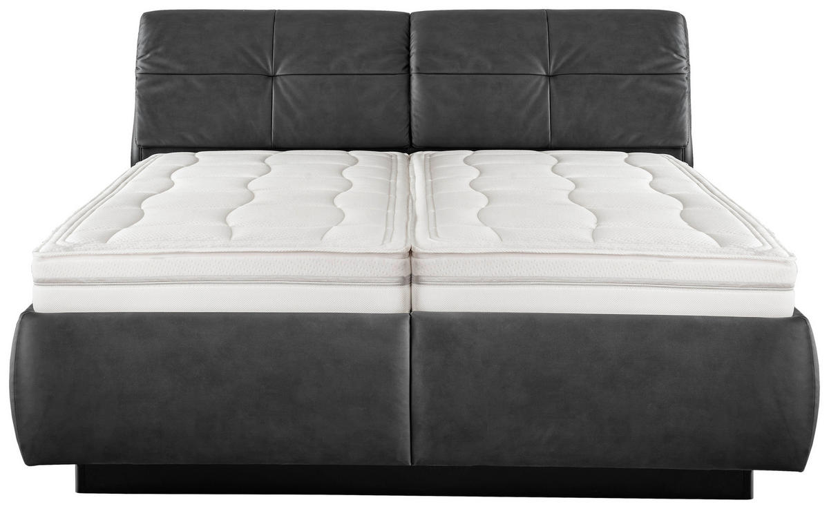 POLSTERBETT Bettkasten, Lattenroste, Matratzen Anthrazit 180/200 cm  - Anthrazit/Schwarz, KONVENTIONELL, Holz/Holzwerkstoff (180/200cm) - Beldomo - Sleep