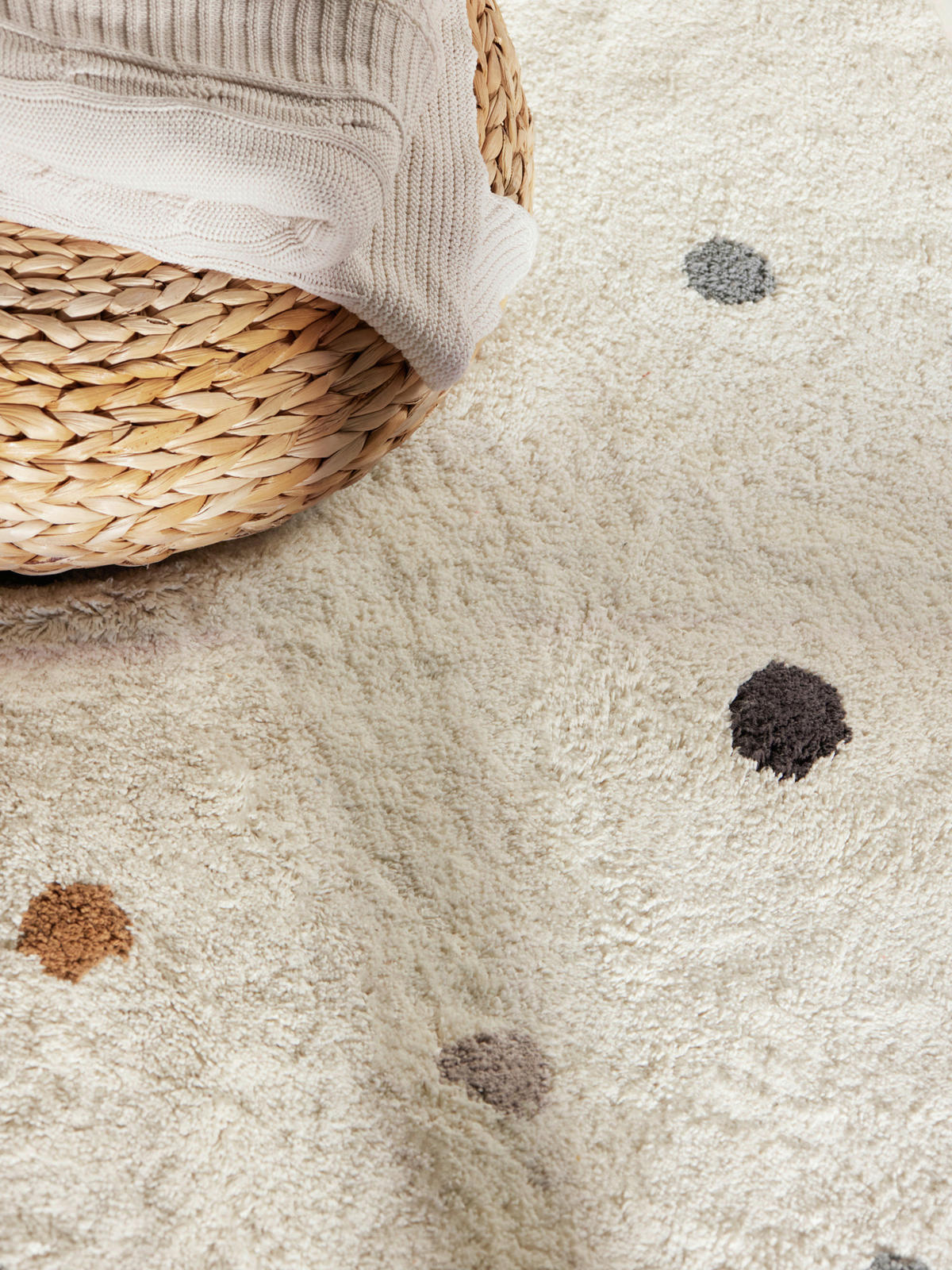 KINDERTEPPICH 140/200 cm Snuggle Pippo Punkte  - Multicolor/Creme, Basics, Kunststoff/Textil (140/200cm) - Hanse Home