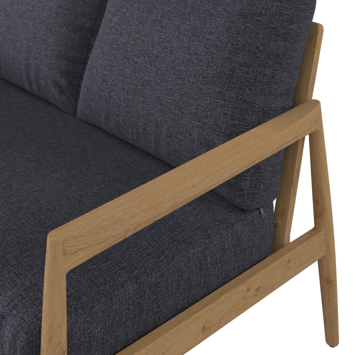 TERASOVÁ SEDACIA SÚPRAVA 4-dielne, kov, textil, kameň - farba tíku/antracitová, Modern, kov/textil (110/135/76cm) - Ambia Garden