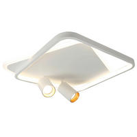 LED-DECKENLEUCHTE Parma  11/45.5/45.5 cm  - Weiß, Design, Metall (11/45.5/45.5cm)
