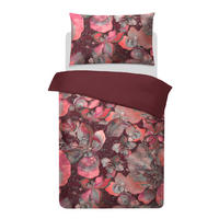 BETTWÄSCHESET Red Wine Satin 160/210 cm  50 cm/70 cm  - Bordeaux, Basics, Textil (160/210cm) - Ambiente