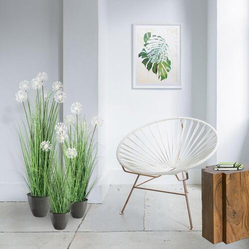 KUNSTPFLANZE 78 cm  - Weiß/Grau, MODERN, Kunststoff/Metall (78cm) - P & B