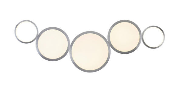 LED-DECKENLEUCHTE 107/51/6 cm - Alufarben, Design, Kunststoff/Metall (107/51/6cm) - Novel